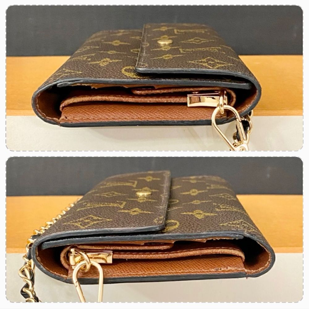 Louis Vuitton Monogram Trifold Wallet to Shoulder Crossbody Bag 💼 LT04 - Picture 11 of 14